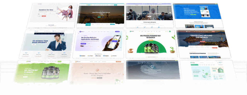 Bộ sưu tập mẫu landing page đa ngành